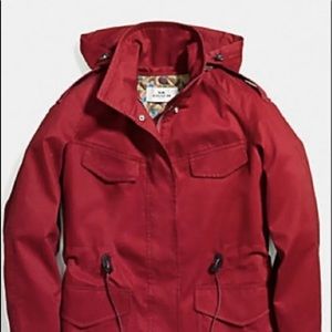 Coach jacket with hoodie and vest like new with tag Spring slim parka